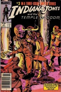 Indiana Jones and the Temple of Doom #3 Marvel Comics Newsstand 11/84 (FNVF 7.0)