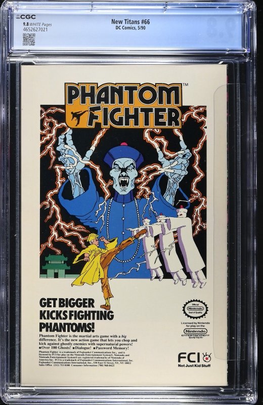 New Titans #66 (5/90) Graded CGC 9.8