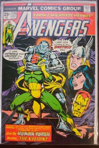 The Avengers #135 (1975) Origin of Vision revised