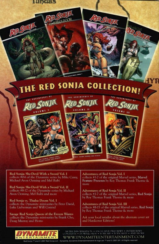 Red Sonja: Vacant Shell Variant Cover B (2007)