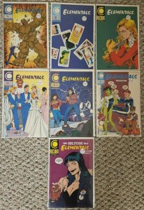 Run of 7 Elementals Comics #4 - #10 (Comico, 1989 Series)