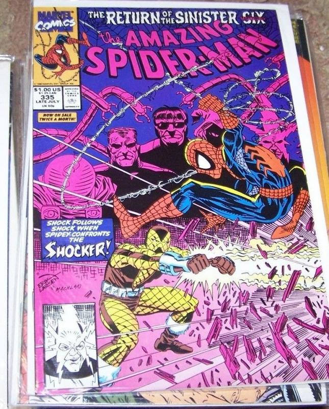 Amazing Spider-Man # 335  Marvel  sinister six pt 2 SHOCKER DOCTOR OCTOPUS