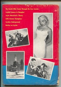 Pic 3/1958-Jayne Mansfield-Motorcycle Ice racing-Radioactivity-Shanghai-Patti...