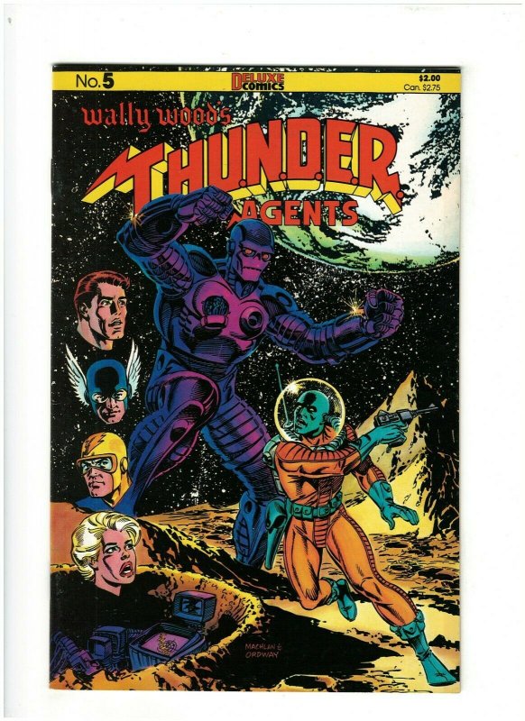 Wally Wood's T.H.U.N.D.E.R. Agents #5 VF/NM 9.0 Deluxe Comics 1986 