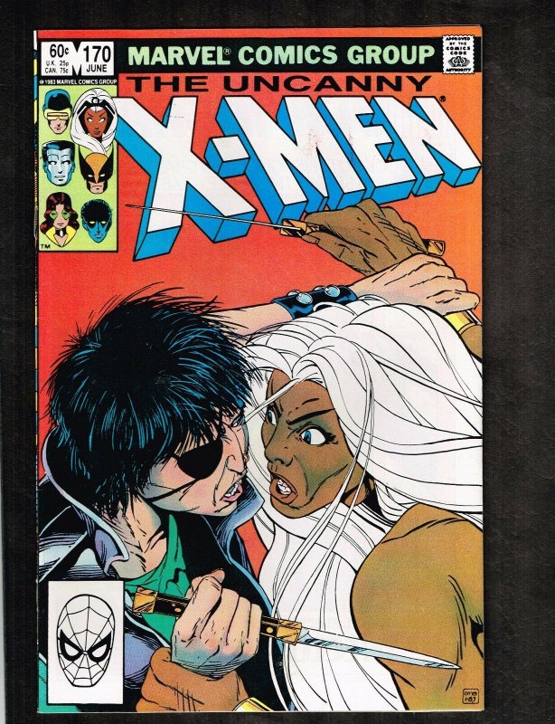 The Uncanny X-men #170 ~ Dancin' in the Dark ~ 1983 (9.4/9.6) WH