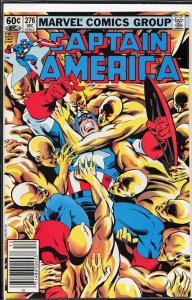 Captain America #276 Newsstand Edition (1982) Captain America