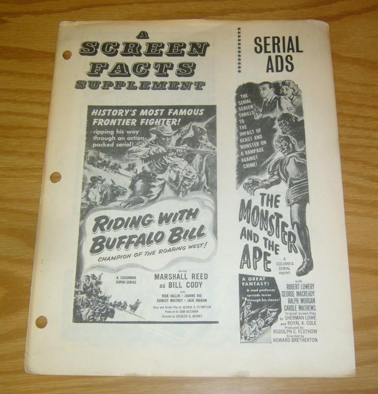 Screen Facts Supplement VG ghost riders of the west - king of the rocket men