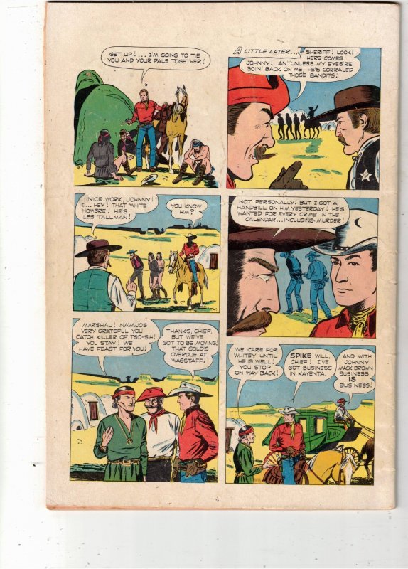 Four Color #584 (1954)VG+  PRICE DROP! Johnny Mack Brown Photo Cover Wow!