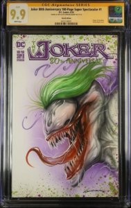 Original Venom Joker Sketch By Görkem Demir CGC SS 9.9