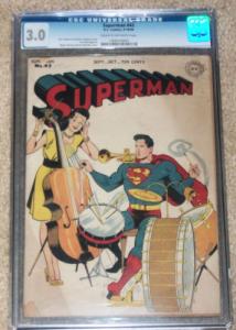 Superman #42 (DC,9/1946) CGC Graded G/VG under guide!