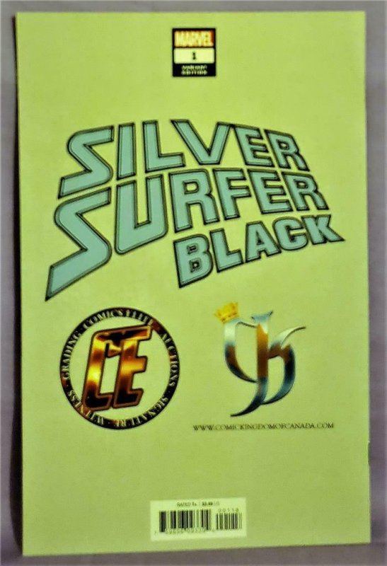 Ryan Brown SILVER SURFER BLACK #1 Comics Elite Variant Cover (Marvel, 2019)!