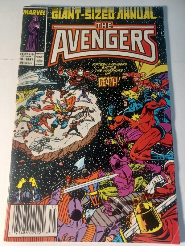 Avengers Annual 16 FN Newsstand Marvel Comics c118