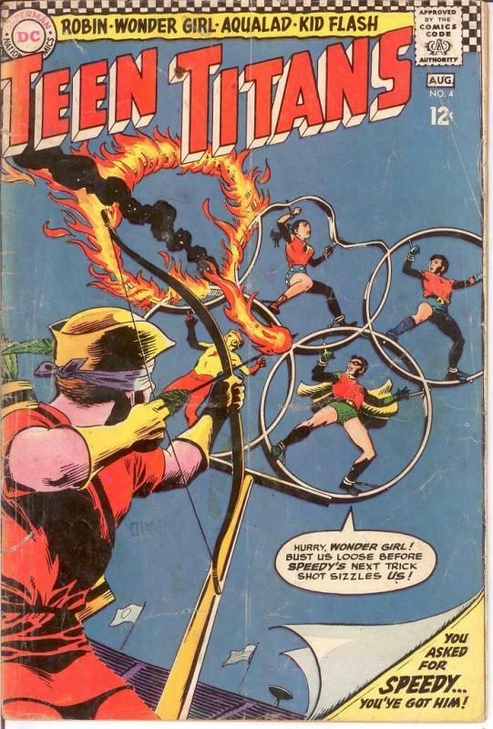 TEEN TITANS (1966) 4 GOOD Aug. 1966 COMICS BOOK