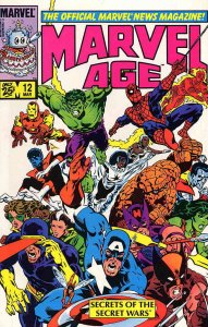 Marvel Age #12 FN ; Marvel | Secret Wars Spider-Man black costume