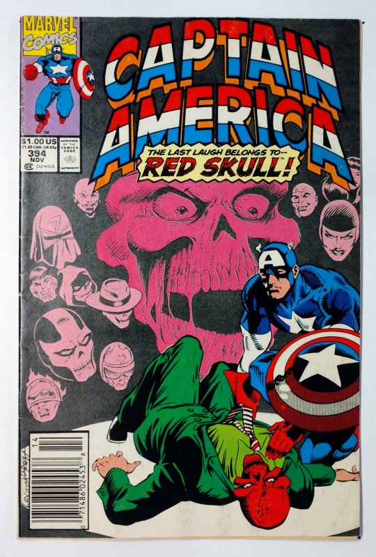 Captain America #394 (VF/FN, 1991) NEWSSTAND