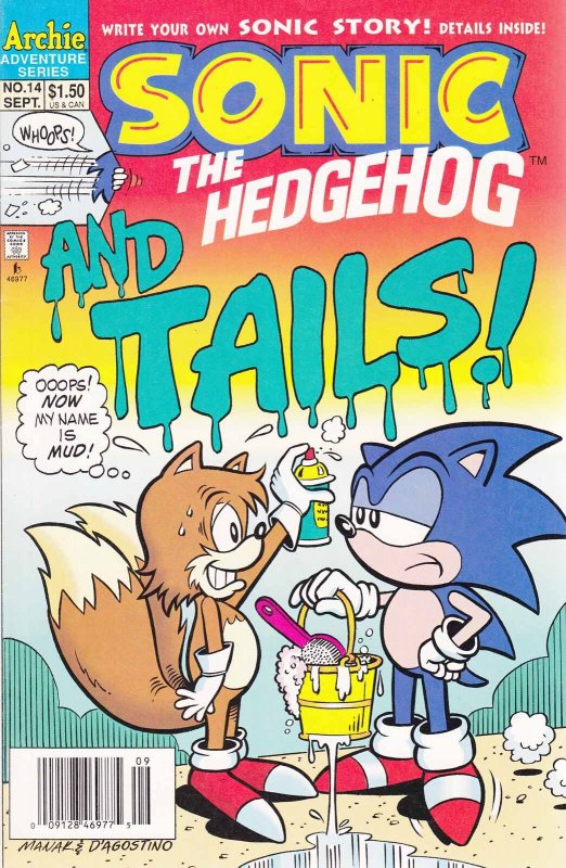 Sonic the Hedgehog #14 (Newsstand) VF ; Archie