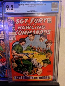 Sgt. Fury #54 (1968) CGC 9.2 - RARE!