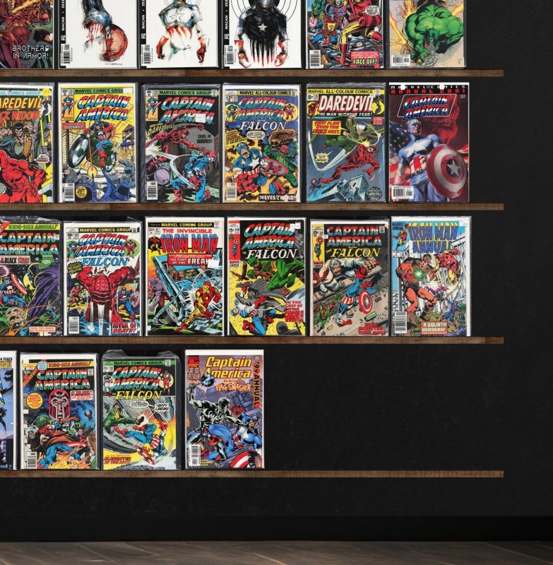 Huge Lot 140+ Comics with Captain America, Daredevil, Cable, Iron Man & More!