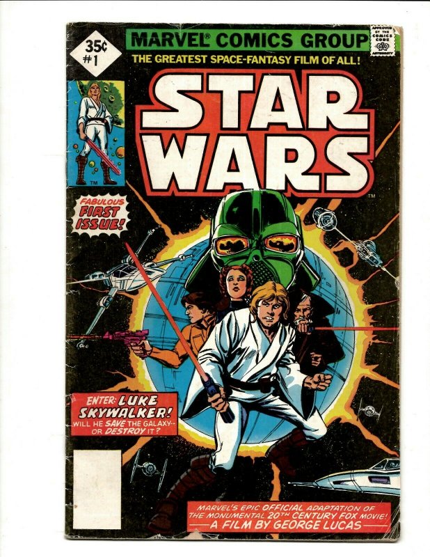 Star Wars # 1 VG Reprint Marvel Comic Book Luke Skywalker Han Solo Chewbacca BJ1