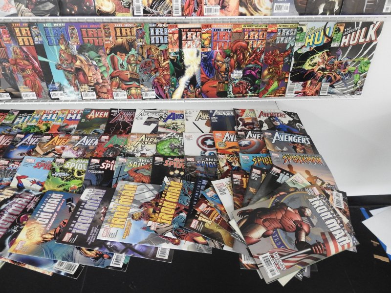 Huge Lot 210+ Comics W/ Spider-Man, Iron Man, Daredevil, +More! Avg FN+ Cond!