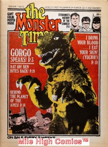 MONSTER TIMES MAGAZINE (1972 Series) #12 Very Fine