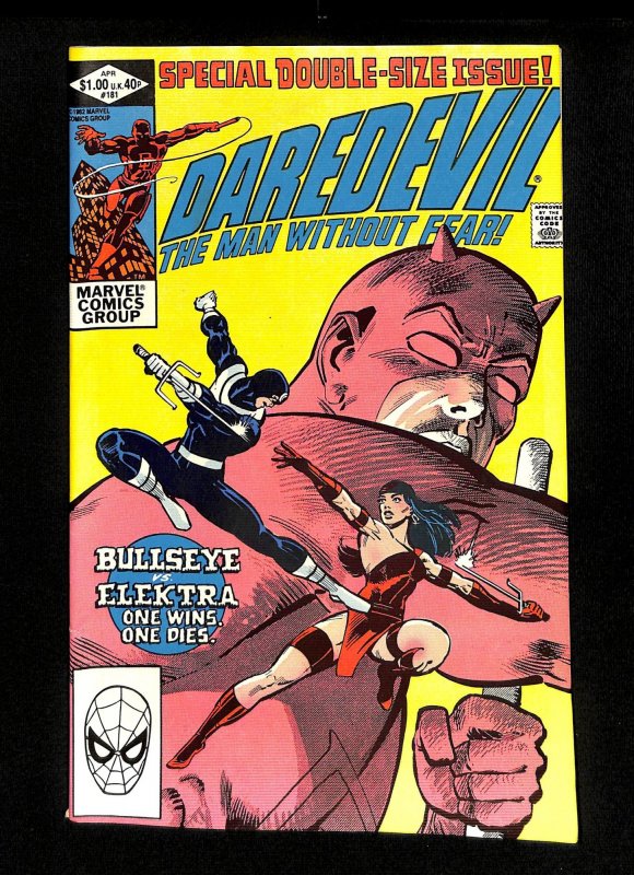 Daredevil #181 Original Death of Elektra! Frank Miller!