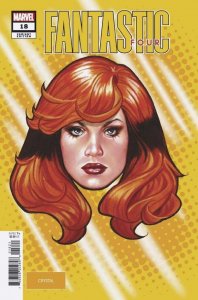 Fantastic Four (7th Series) #18A VF/NM ; Marvel | 711 Crystal Headshot Variant