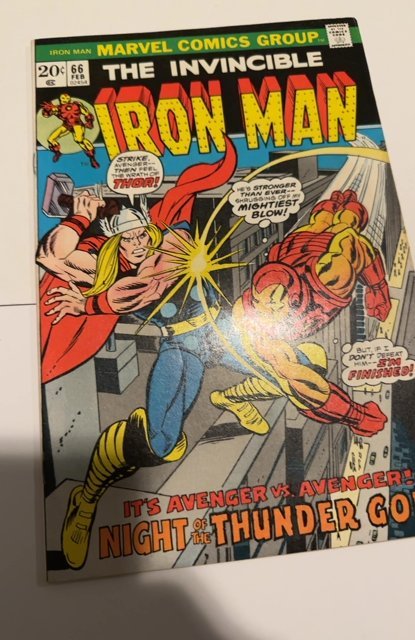 Iron Man #66 (1974)Ironman vs Thor..need I say more.