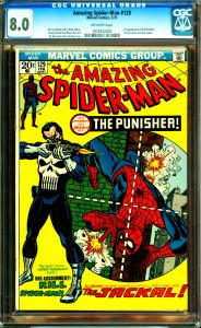 Amazing Spider-Man #129 CGC Graded 8.0 1st Punisher & The Jackal