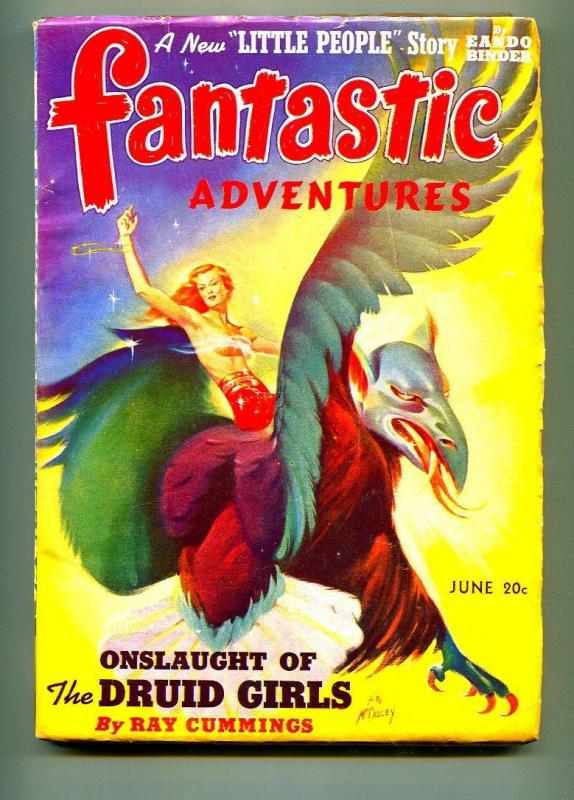 FANTASTIC ADVENTURES PULP JUNE 1941-H.W. MCCAULEY-EANDO BINDER-FN