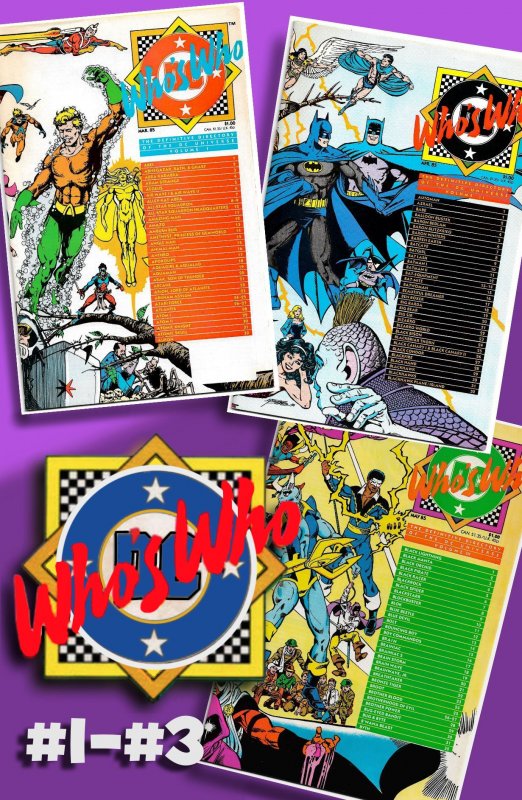 Aquaman! Batman! Blue Beetle!  WHO'S WHO: DEFINITIVE DIRECTORY of DCU #1...