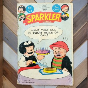 SPARKLER COMICS #102 FR (1951) Nancy & Sluggo CASEY RUGGLES Pre-Code BUSHMILLER