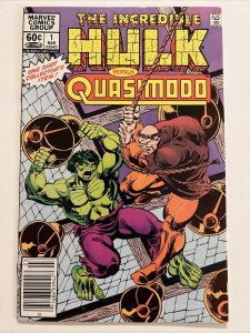 INCREDIBLE HULK vs. QUASIMODO  ONE-SHOT Bronze Age 1983 