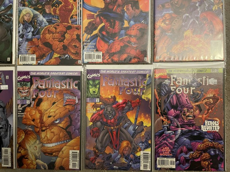 Fantastic Four #1-12 (1996) - VF/NM *12 Book Lot* Jim Lee Series