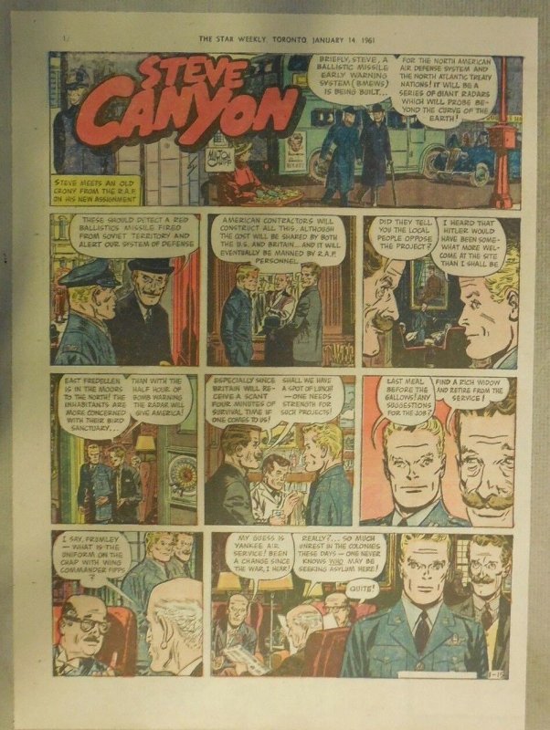 (52) Steve Canyon Sundays by Milton Caniff from 1961 Complete Year ! 11 x 15