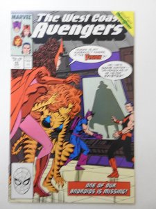 West Coast Avengers #42 Direct Edition (1989) The Vision is Missing! VF-NM!!