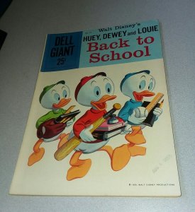 Walt Disney's Huey Dewey & Louie Back to School Dell Giant 22 1959 vg carl barks