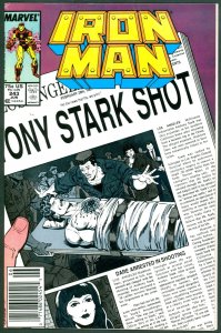 Iron Man 243 NM- 9.2 Newsstand Marvel 1989