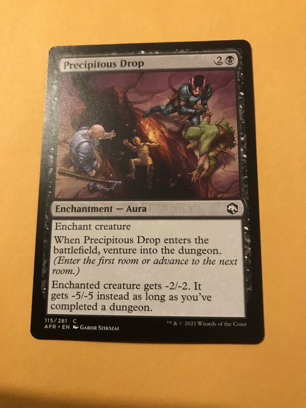 PRECIPITOUS DROP : Magic the Gathering MtG / Adventures in Forgotten Realms