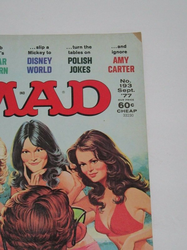 Mad Magazine #193 Charlie's Angels September 1977 EC Publications FN/VF