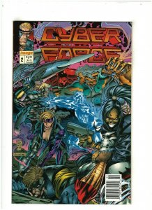 Cyberforce #2 VF+ 8.5 Newsstand Image Comics 1993 Marc Silvestri