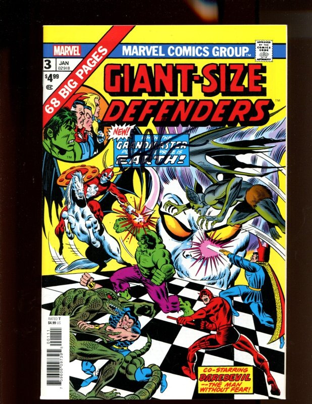 Giant Size Defenders #3 Facsimile Ed - SIGNED BY JIM STARLIN! (9.0/9.2) 2020