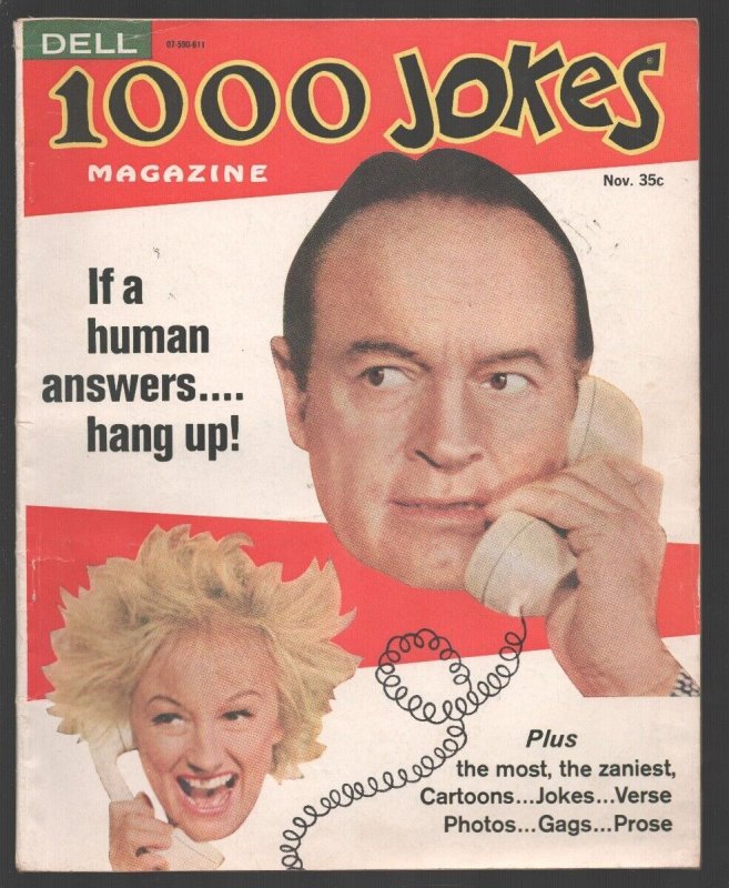 1000 Jokes #119 1966-Dell-Bob Hope & Phyllis Diller  photo cover & feature-Ga...