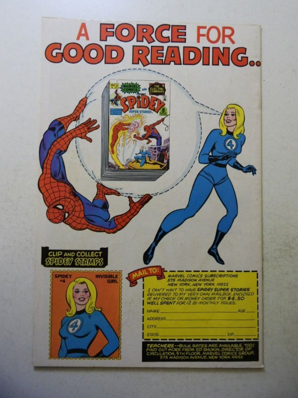 Spidey Super Stories #20 (1976) VF- Condition