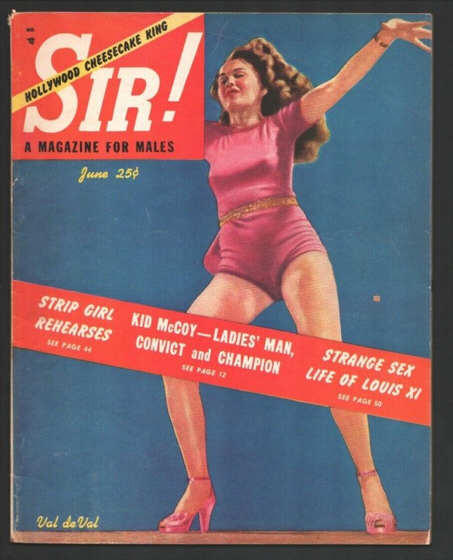 Sir! 6/1951-Volitant-Circus freaks-Injury from atomic radiation-Cheesecake pi... 