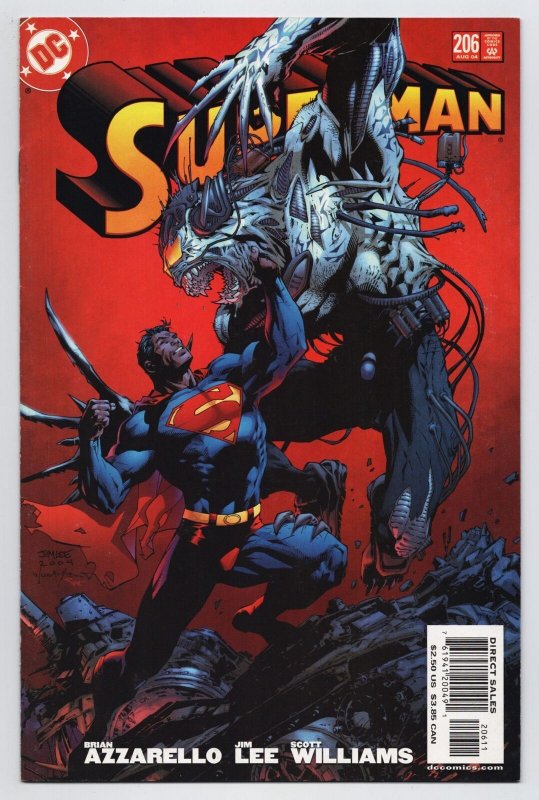 Superman #206 | Jim Lee Cvr Art (DC, 2004) FN 