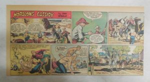 Hopalong Cassidy Sunday Page by Dan Spiegle from 3/13/1955 Size: 7.5 x 15 inches