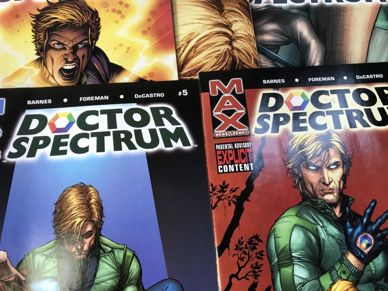 Doctor Spectrum #1, 2, 3, 4, 5 lot / run : Marvel Max 2005 VF’s; Sara Barnes