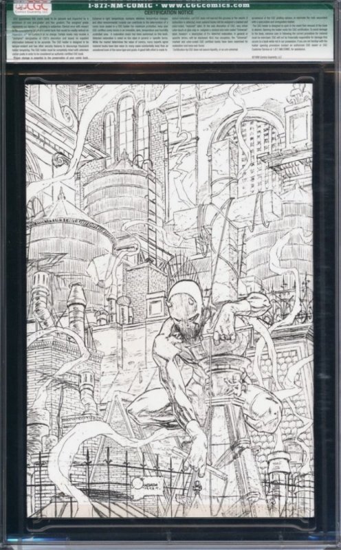 Marvel Authentix: Daredevil (1998 Marvel) # 1 CGC Qualified CGC 9.8 Sketch var