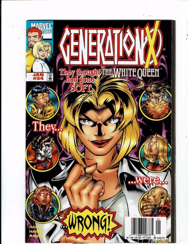 Lot of 4 Generation X Marvel Comic Books #21 34 38 57 AH6